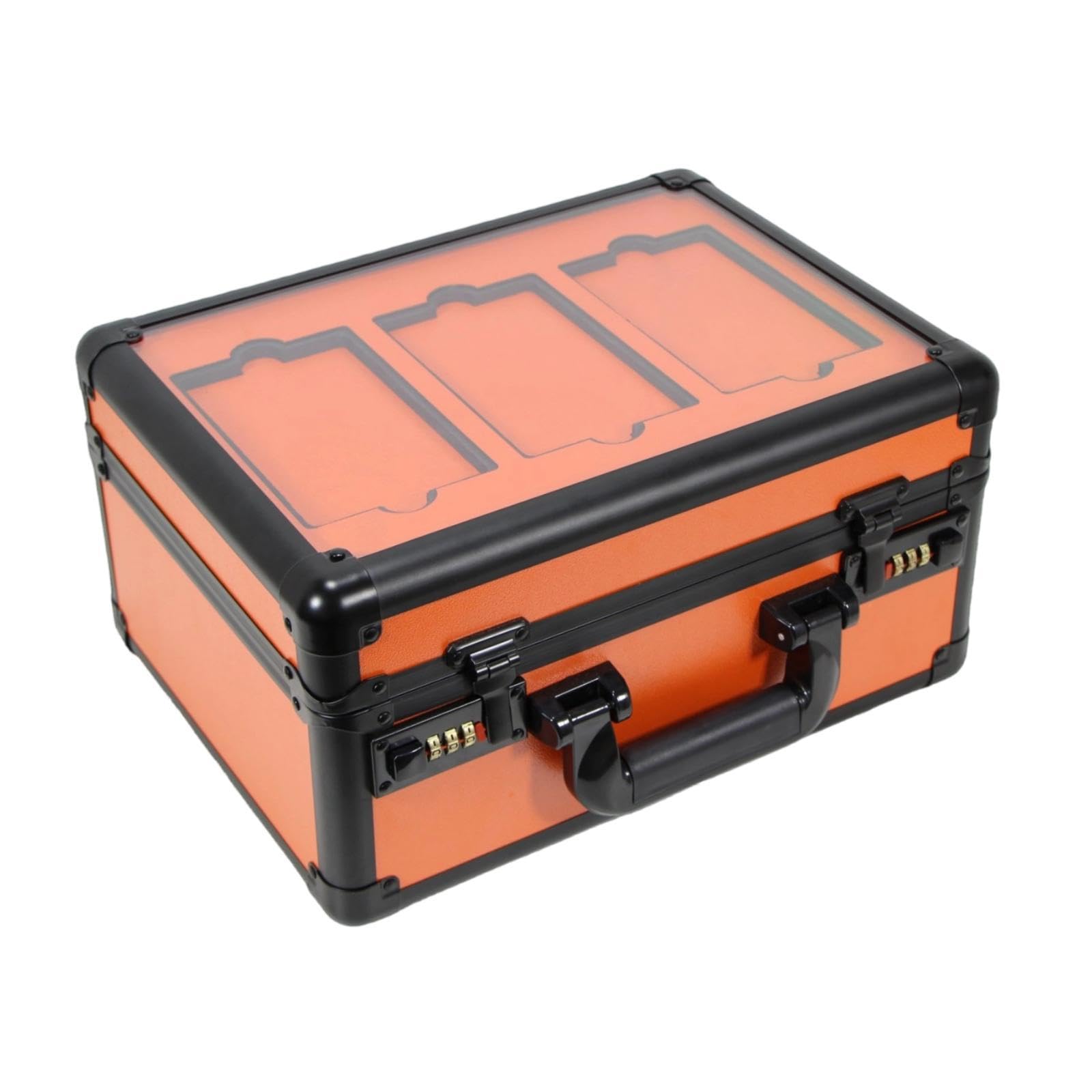 Scatola Porta Carte Graded Organizer Porta Card Collezionabili Custodia Protettiva Trasportabile con Lucchetto Valigetta Rigida Antiurto in Alluminio