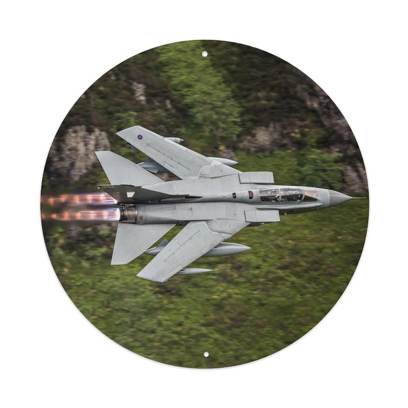 Olyhtr 8X8inch Classic Style Tornado Bomber Aircraft Military Aviation Vintage Metal Tin Sign