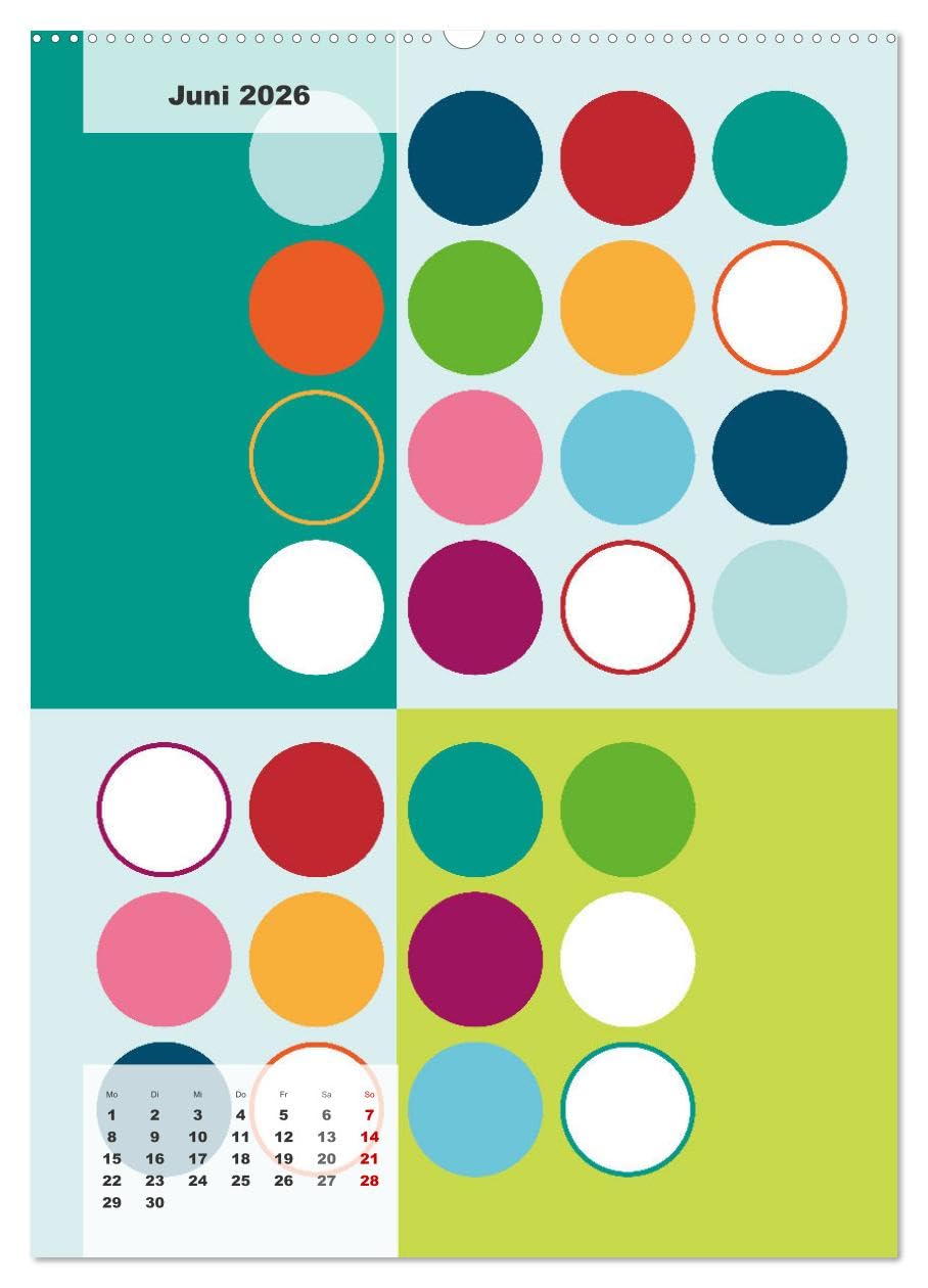 Geometrical ART (Wandkalender 2026 DIN A2 hoch), CALVENDO Monatskalender: Künstlerische Gestaltung mit geometrischen Formen (CALVENDO Kunst)