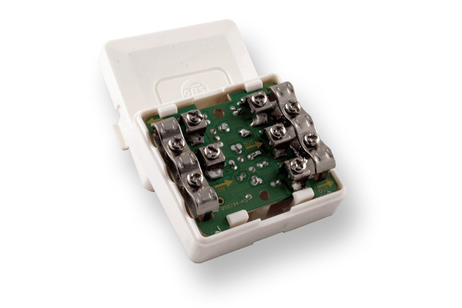 Splitter Per Cavo PTI/3 GBS – 1 Ingresso, 3 Uscite, Colore Bianco | Separatore Di Segnale Per Impianti Elettronici - 4