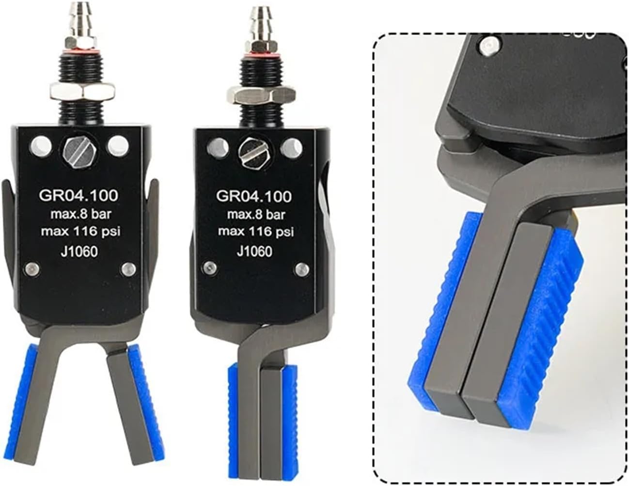 Manipulator Fixture MINI Gripper External Expansion Pneumatic Clamp Antiskid Cover Injection Molding Manipulator Accessories(MINI A)