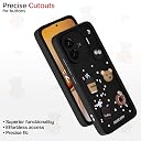 Pikkme Back Cover for iQOO Neo 10R 5G / iQOO Z9 Turbo 5G / Vivo Y200 GT 5G | Cute Fun Cartoon 3D Bear Silicone Full Body Protection Bumper Case (Black) gallery image