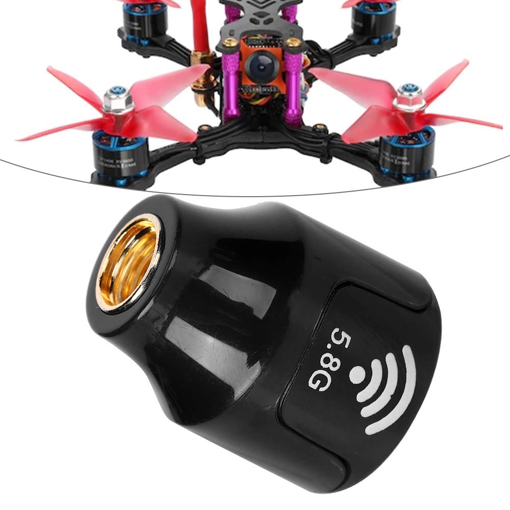 Antena 5.8G 3dBi RHCP o Wysokim Wzmocnieniu, Niska Strata Podajnika Zginana i Trwała do Części RC Drone FPV Racing (Czarny)