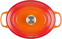 Vista 2 de Le Creuset Enameled Cast Iron Signature Oval Dutch Oven, 5 qt, Flame