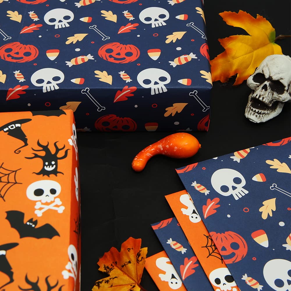 Happy Halloween Wrapping Paper - 6 Spooky Designs For Trick Or Treat Gifts