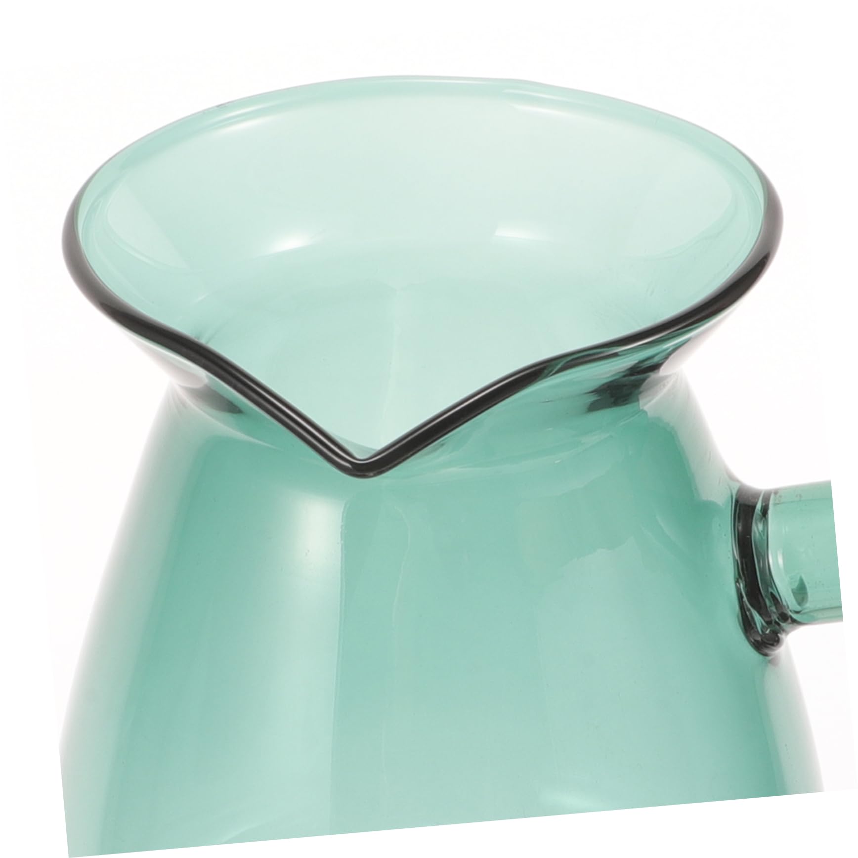 BEBEMOKO Large Capacity Glass Coffee Pot Milk Warmer Pot Side Handle Versatile for Heating Milk Sauces Gravies Butter