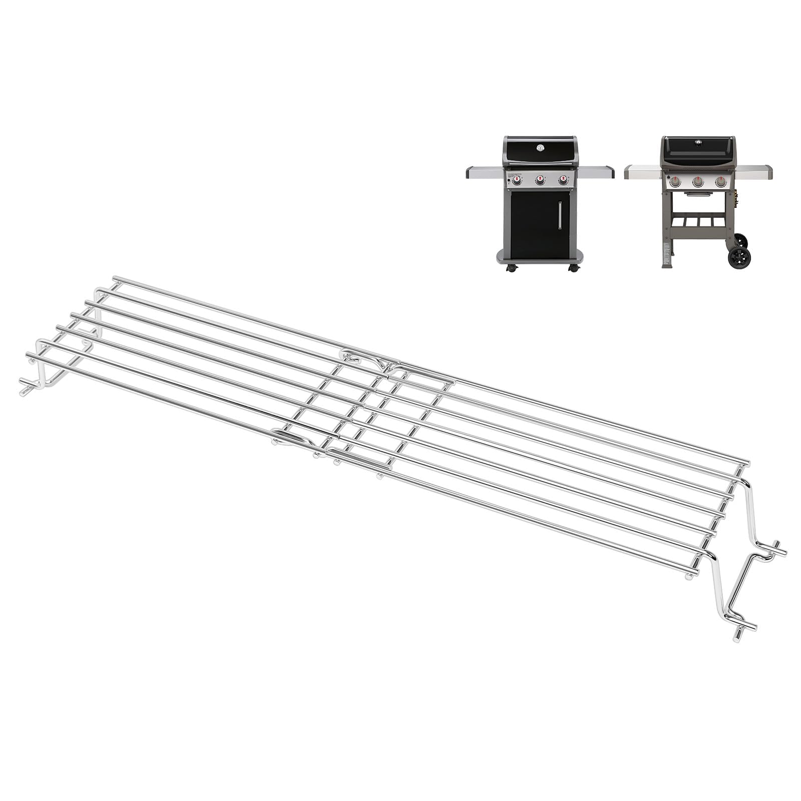 QuliMetal 7641 Warming Rack for Weber Spirit 300 &amp; II 300 Series Gas Grills