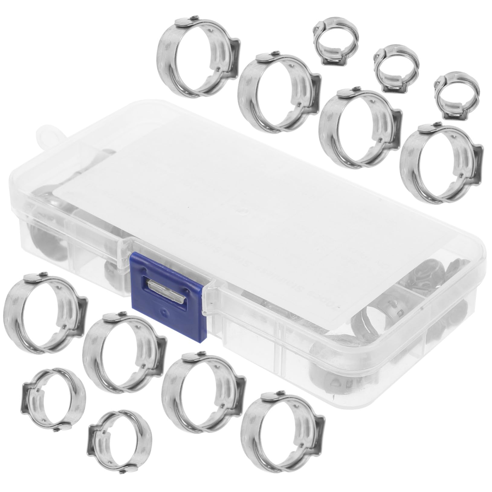 Clips pince étanche et colliers de serrage inox pour tubes Pex eau