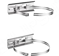 Vista 1 de QILIPSU Kits de montaje de poste, soportes de acero inoxidable 304 de 6.9 x 1.9 pulgadas con abrazaderas ajustables de 2 a 8 pulgadas para cajas