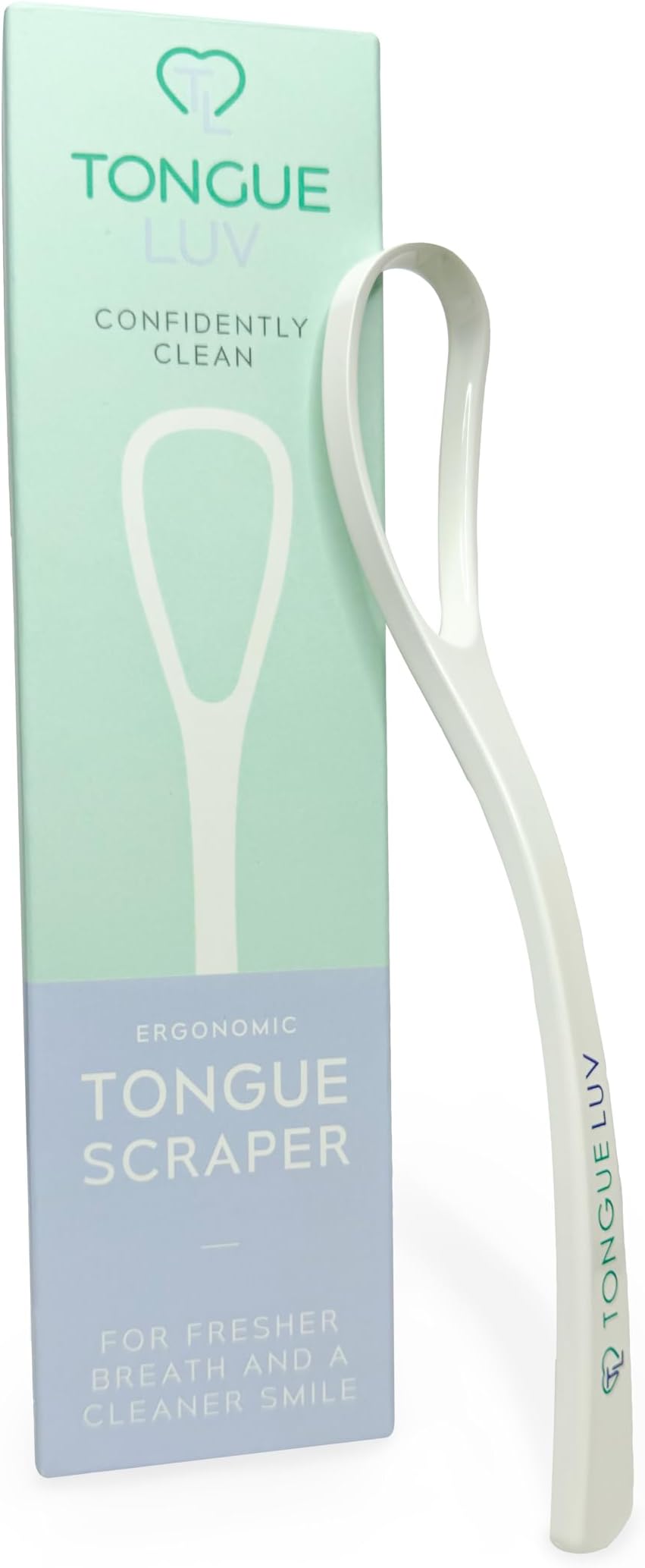 Ergonomic Tongue Scraper - Dentist-Developed Tongue Cleaner for Adults - Gentle Stylish Tongue Scrubber for Oral Care, Dental Hygiene - Large