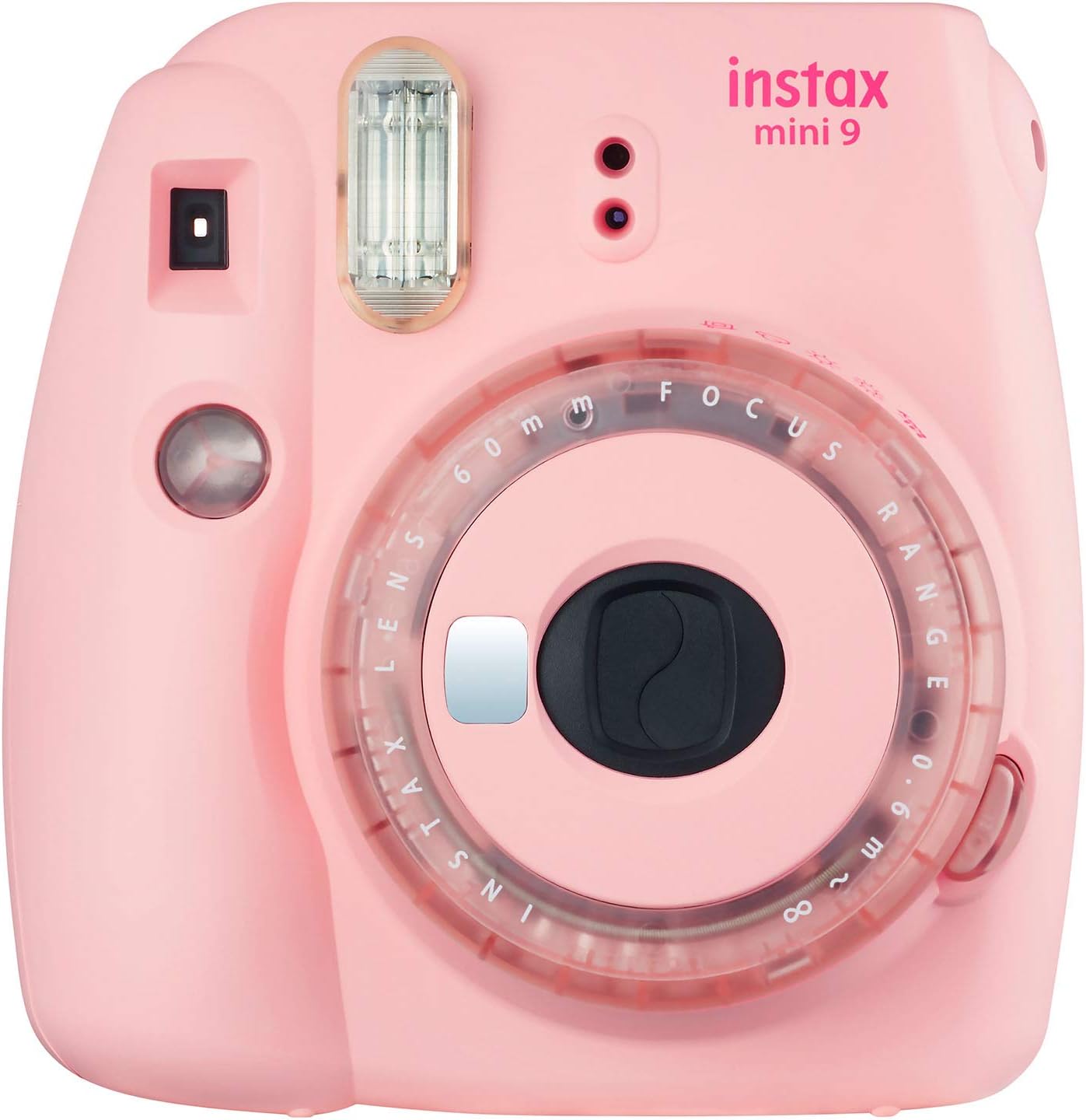 Fujifilm Instax Mini 9 Pink with Clear Accents Instant Film Camera