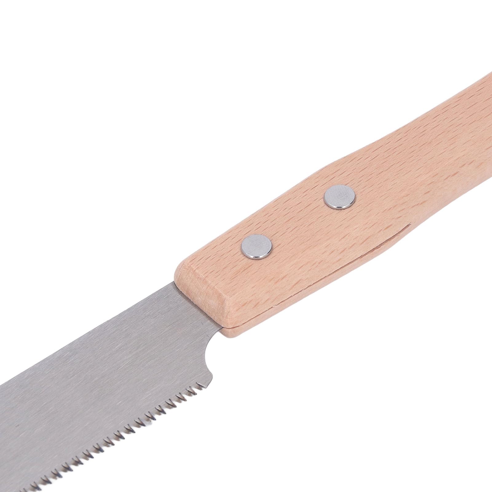 Sierra de una cara SK5, hoja de acero, mango de madera, herramienta de sierra manual de 17 dientes para corte de carpintería