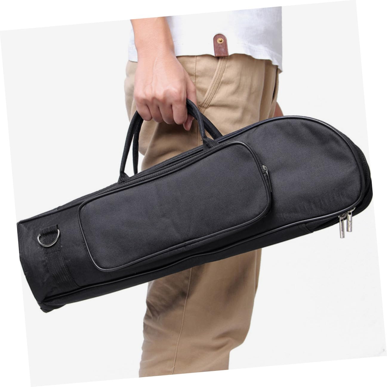 Bolsa para Trompeta Juvenil Bolsa Oxford Acolchada con Compartimentos para Instrumento y Accesorios Correa y Asa Cómodas para Transporte Seguro