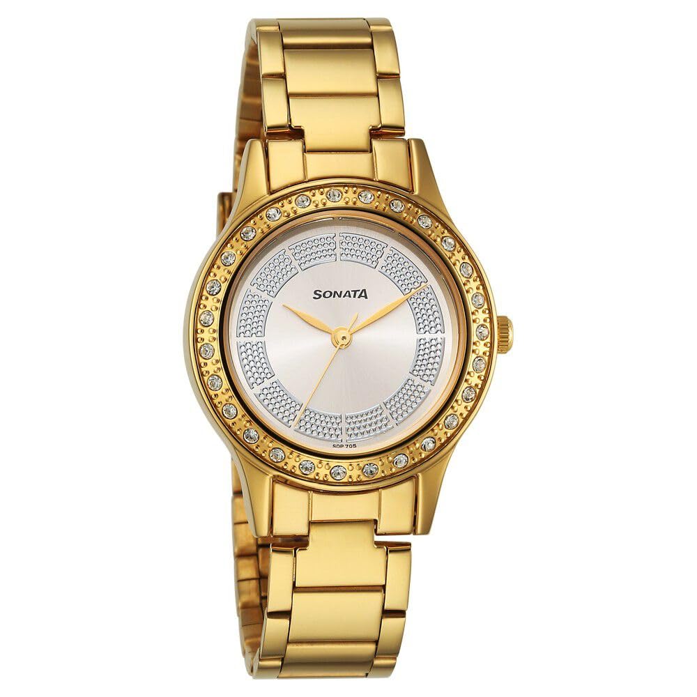 Sonata Quartz Analog Silver Stainless Steel Strap for Women-8123YM03 (B0CSPBZNJ6) Amazon Price History, Amazon Price Tracker