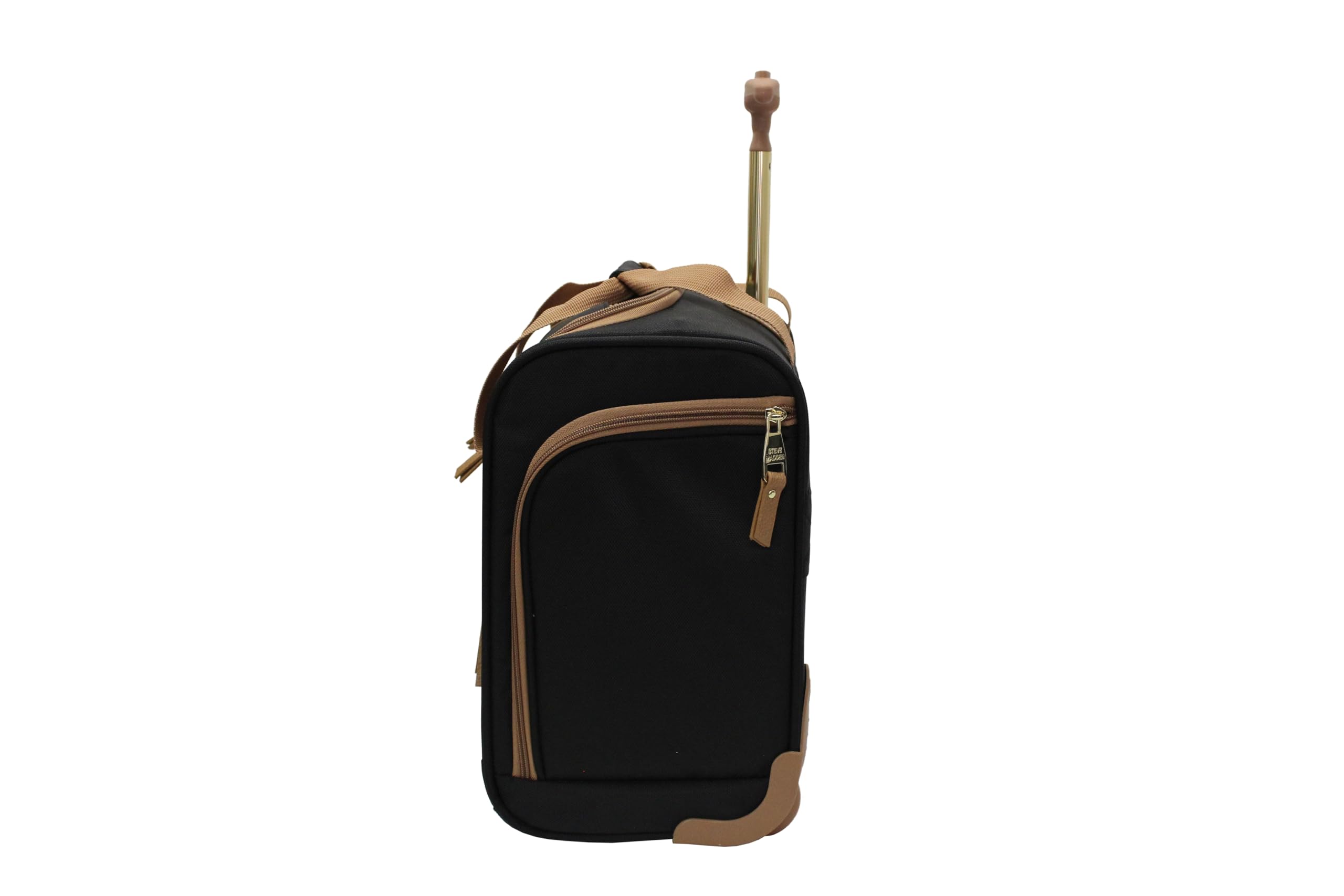 Steve Madden Designer Handgepäck, 38,1 cm, Wochenend-Übernachtung, Business-Reisegepäck, leicht, 2 Spinner-Rollkoffer, Rolltasche unter dem Sitz für Damen