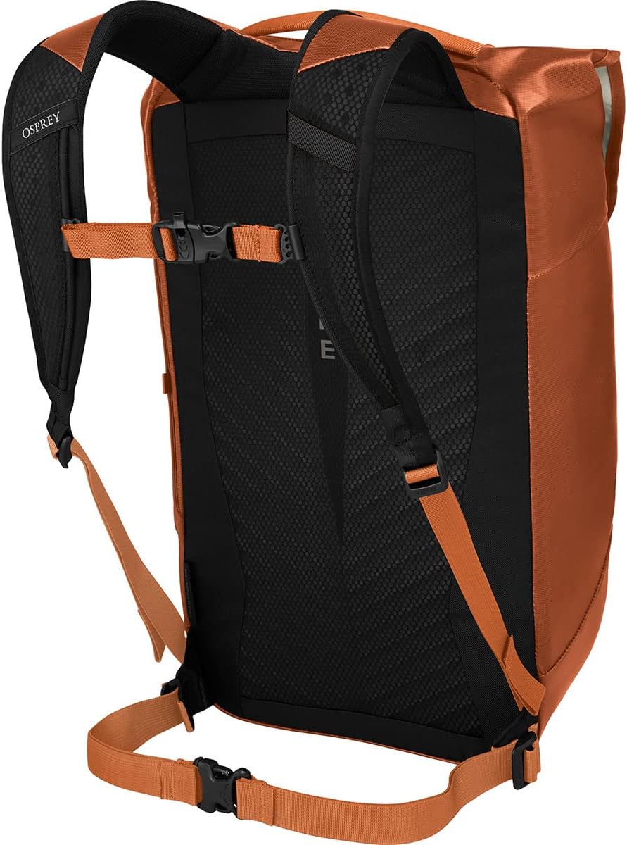 Osprey Transporter Unisex Flap Laptop Backpack, Orange Dawn