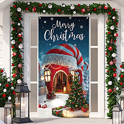 Weihnachtsdekoration, Türabdeckung, Frohe Weihnachten, Banner,...
