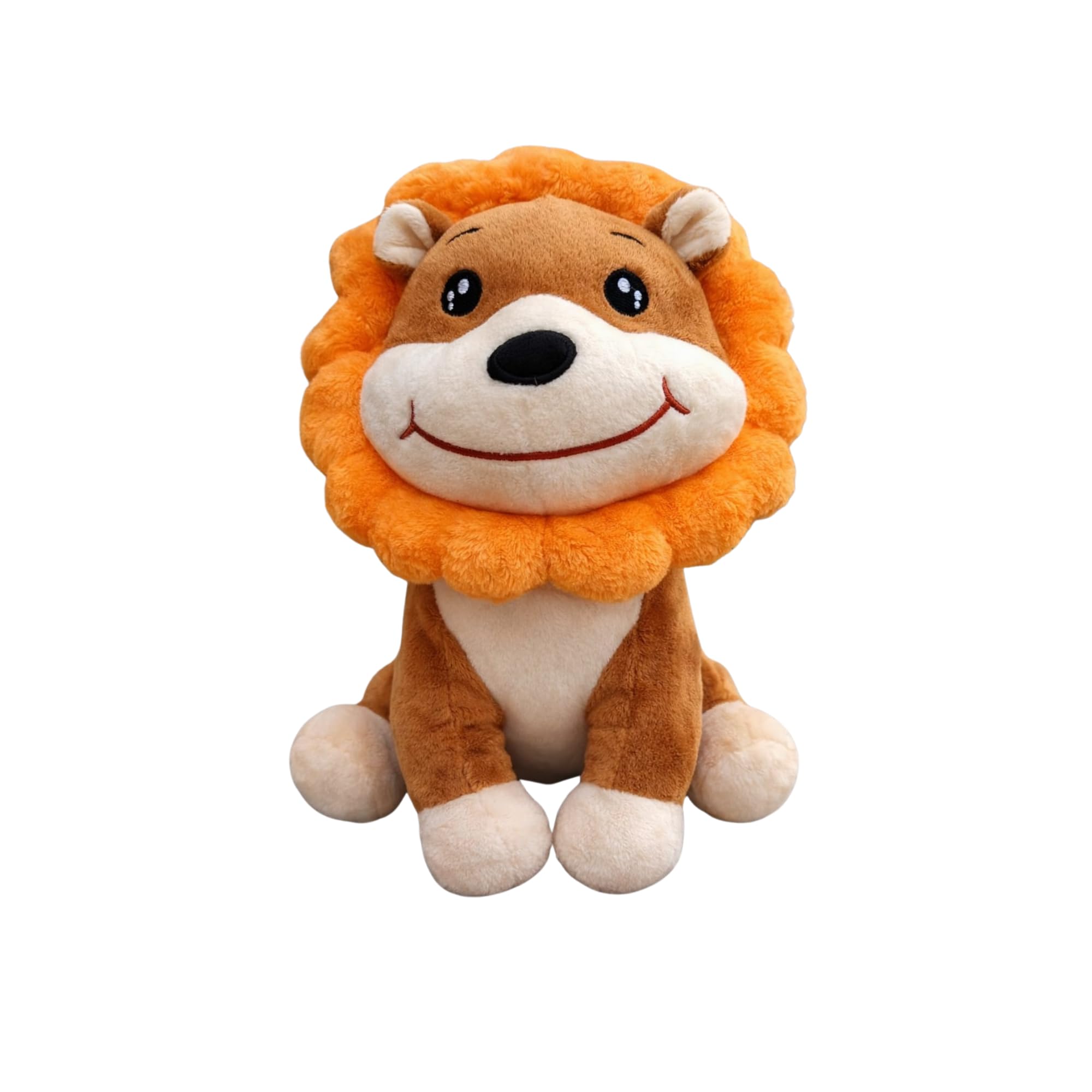 Lion Soft Toy 30cm for Babies | Huggable Stuffed Animal for Kids | Cute Animal Plush Toy for Baby Boys & Girls, Newborn Friendly, Birthday and Return Gifts