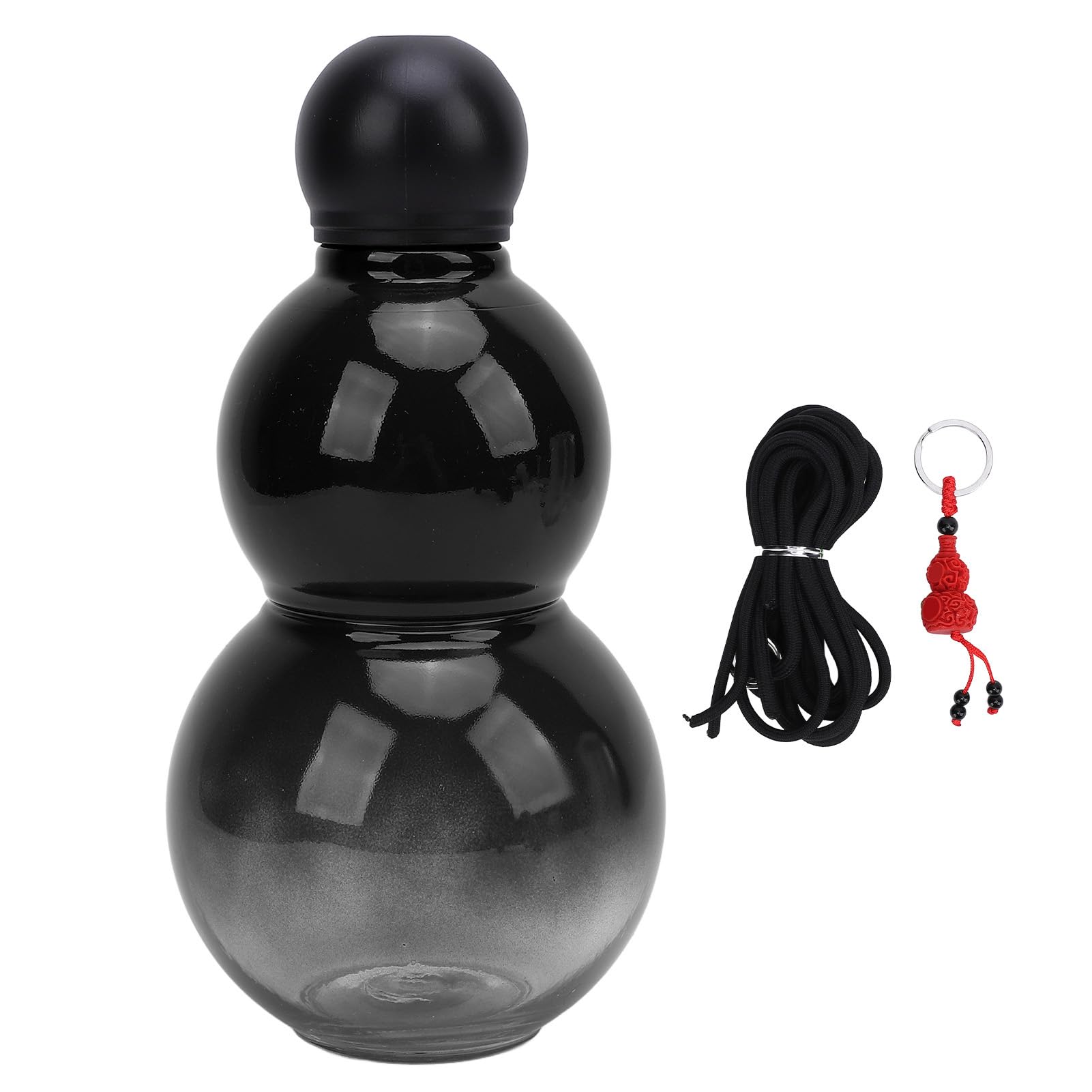 Gourde grande capacité 800 ml étanche Pilipane en plastique PC robuste noir