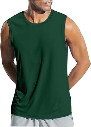 YOUTHUP Gilet Da Uomo Tinta Unita Con Scollo A V Monopetto E Multitasche,Verde Chiaro,S - Foto 1