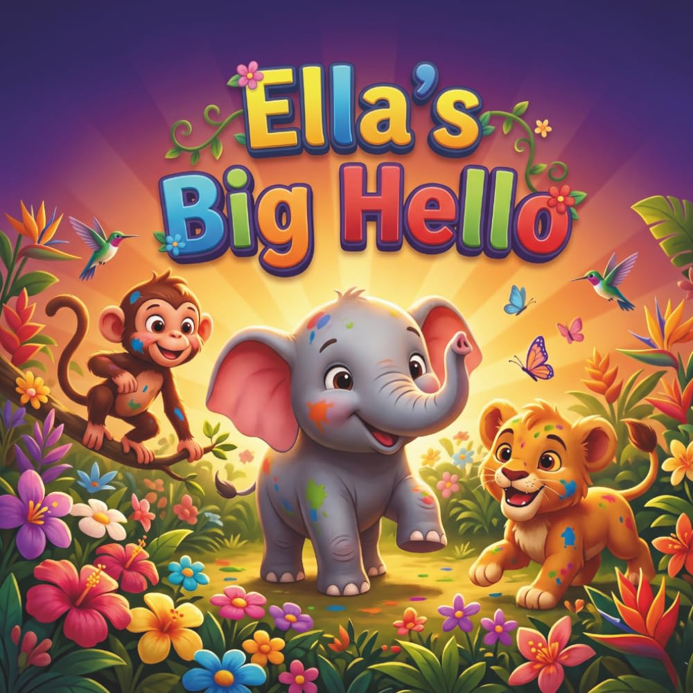 Ella’s Big Hello: A Shy Elephant Children’s Book About Overcoming Anxiety, Building Confidence, and Making Friends (Perfect for Toddlers and Preschoolers, Ages 3-5)