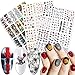 Produktbild Nagelsticker,Halloween Nagel Aufkleber,36 STÜCKE Halloween Schädel Clown Geist Nagelaufkleber,DIY Selbstklebend Kunst Aufkleber Maniküre für Halloween Dekoration