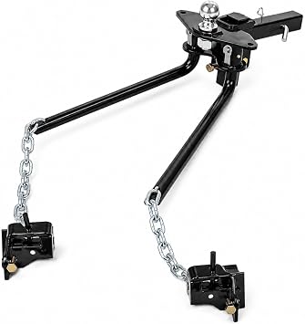 Weight Distribution Hitch RV Equalizer Hitch | 000lbs Trailer Sway Control Kit Sway Bars for Travel Trailer Up to 7" Frame