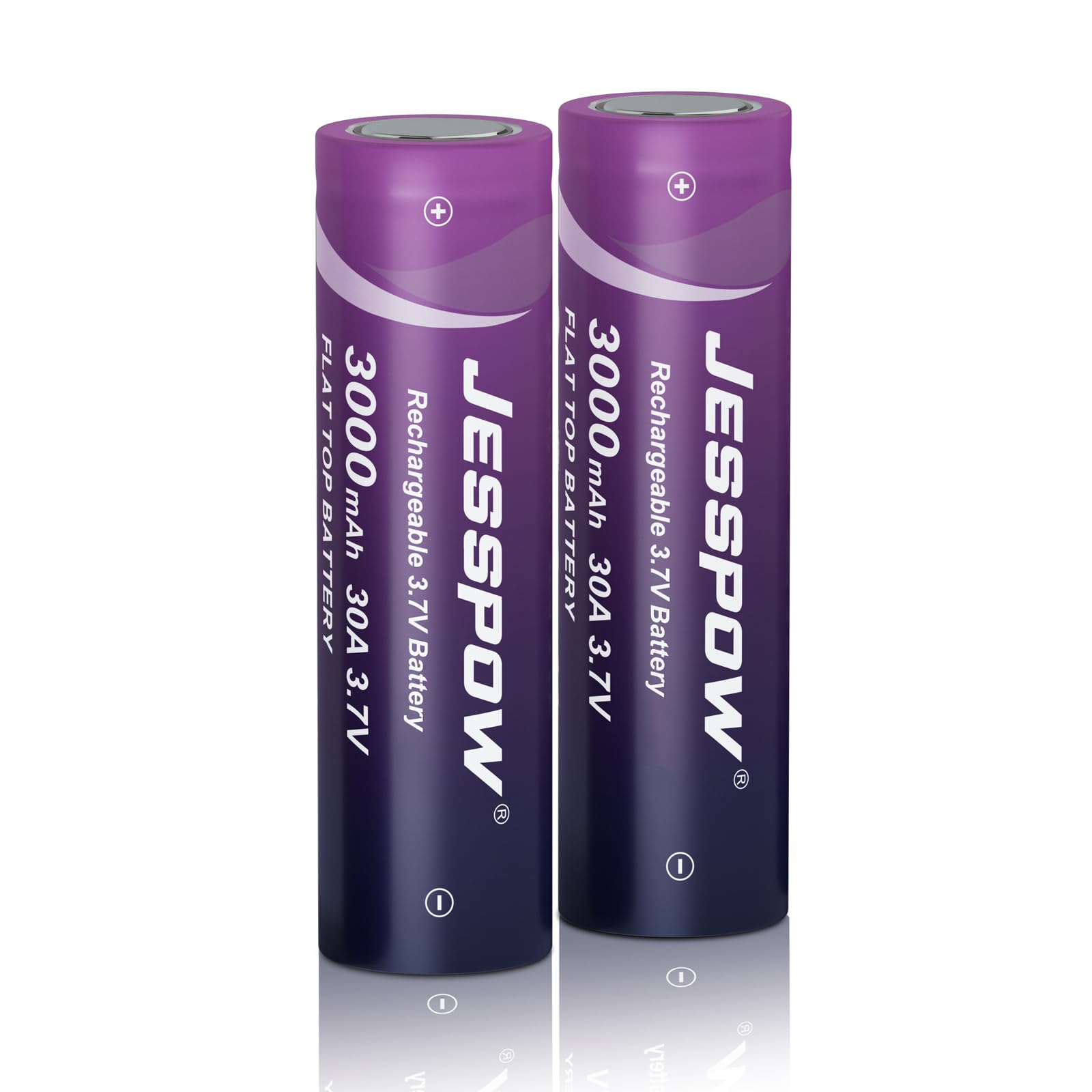 Rechargeable Battery 3.7 Li-ION 4000Mah Large Capacity Button Battery Top Batteries For LED Flashlight, Headlamp, Doorbell,2 Sachets