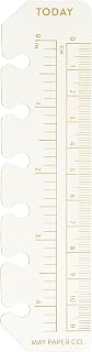 Pocket Today Page Marker Planner Ruler for Pocket Filofax, LV PM agenda 6 ringed agendas (Gold Foil)