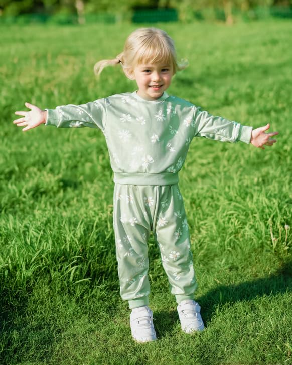 Pull manches longues bébé fille pour tenue d'automne fleurie