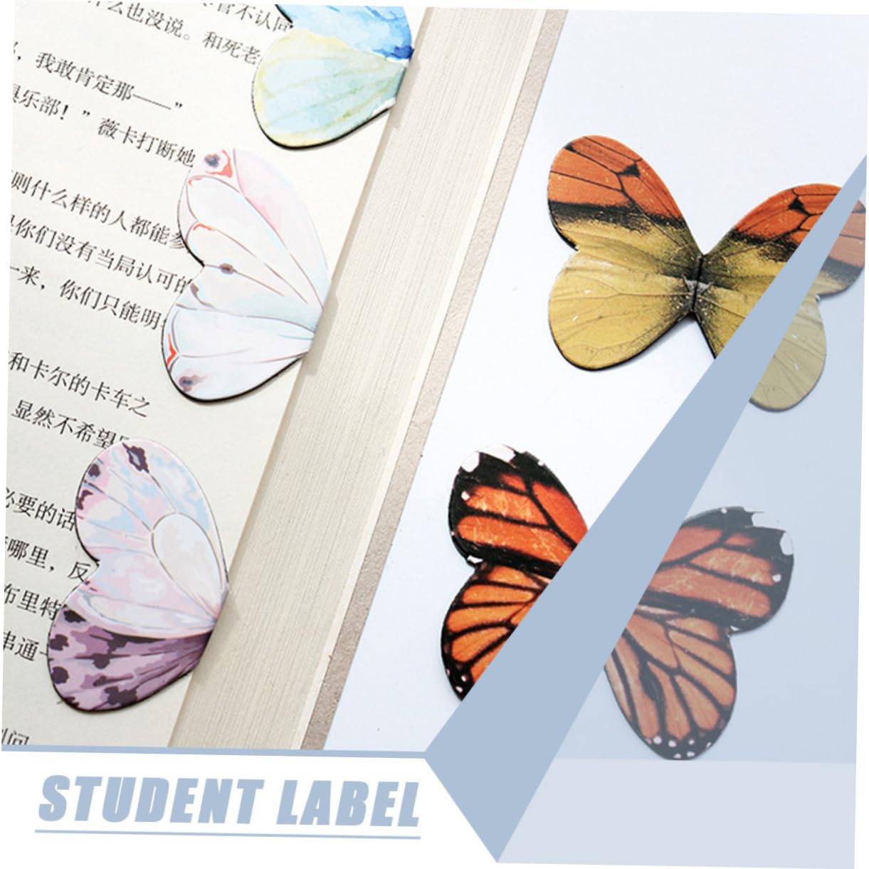 EXCEART 60 Piezas Titular de marcador de marcador de página de mariposas marca de página del estudiante marcadores magnéticos clips de página diseñados mariposas pequeño y fresco