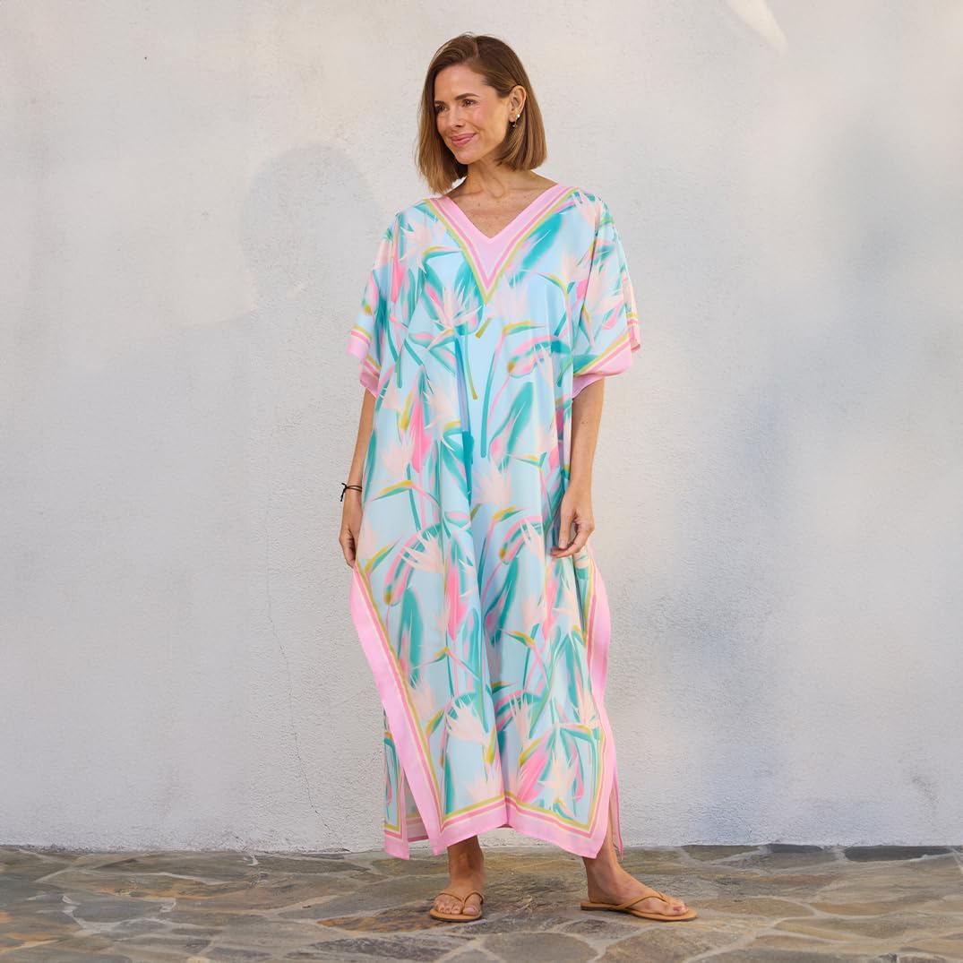 WerkShoppe In The Loop Caftan Beach and Pool Coverup