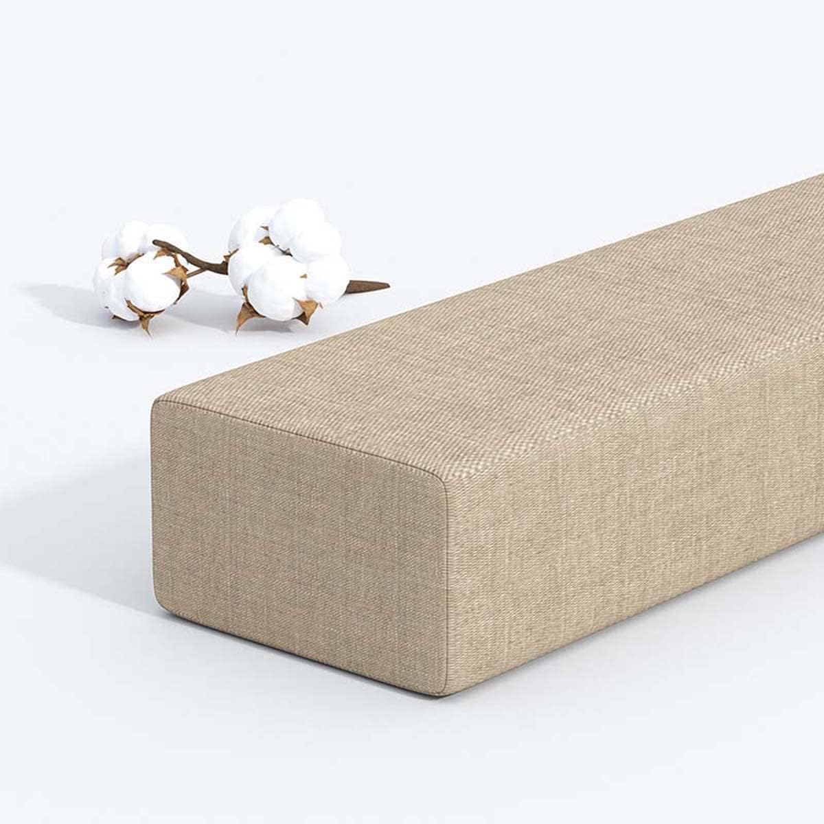 Bed Pillow for Headboard 47x4x2 Inch Long Bed Gap Filler for Single/Double/King Bed, Soft Foam Gap Filler Headboard Bed Bedside Protection Cushion, Armrest Pillow