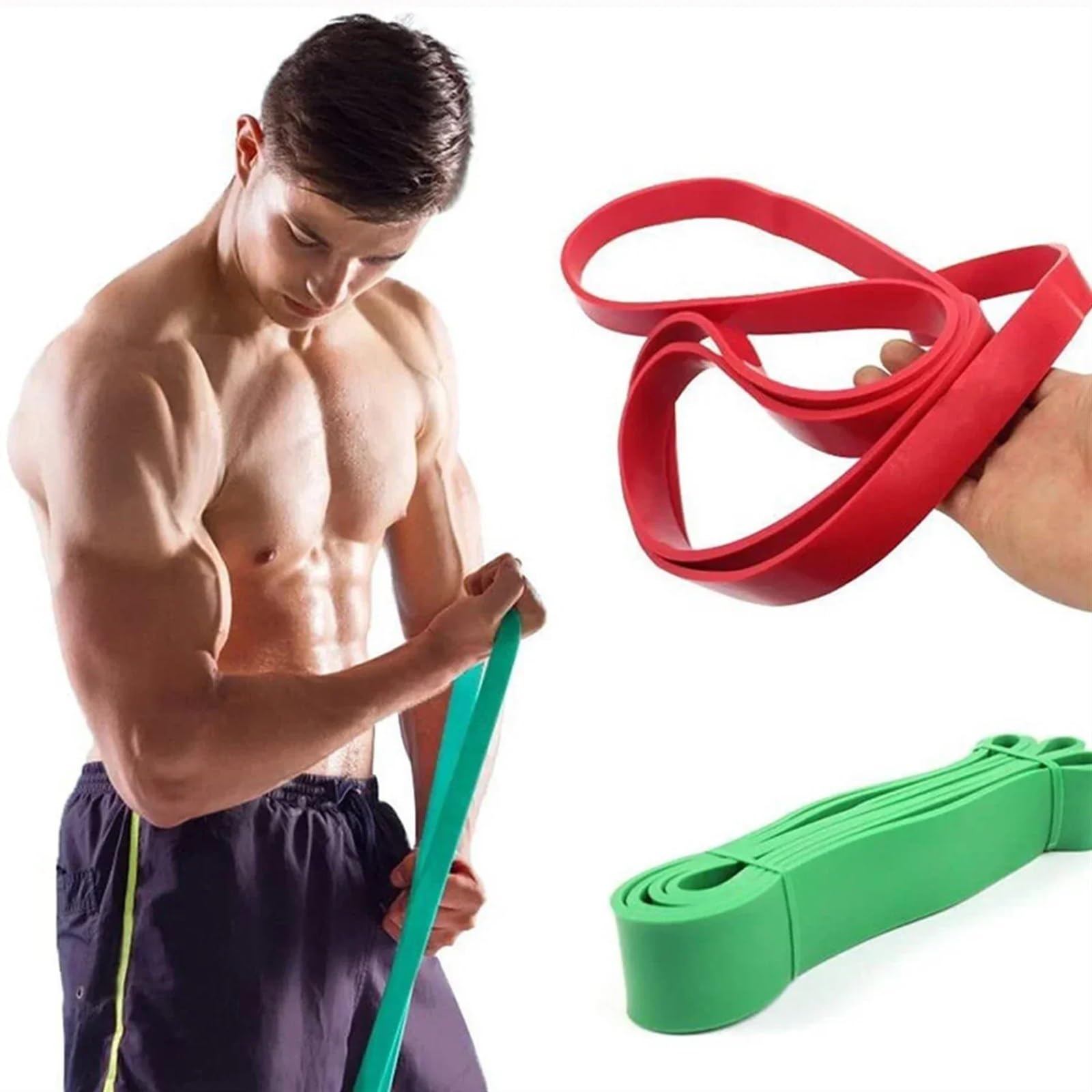 Widerstandsband Elastische Widerstandsbänder, Sport-Workout-Shaping-Bänder, Trainingsunterstützung, Stretching for Männer und Frauen, Fitnessgeräte for das Heim-Fitnessstudio