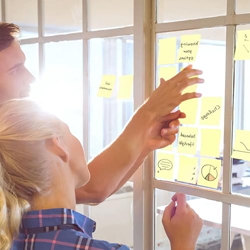 Miniatura 2 de Notas adhesivas, bloc de notas autoadhesivas de 3 x 2 pulgadas, fácil de publicar para oficina, escuela, hogar, 4 blocs por paquete, 100 hojasbloc,