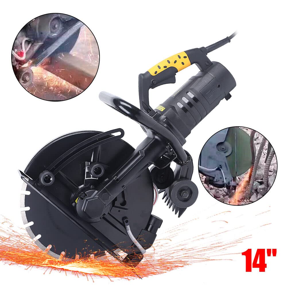 Mauernutfräse 2800W Betonschneider - Nass/Trocken Scheibensäge Mit 35.5cm Sägeblatt