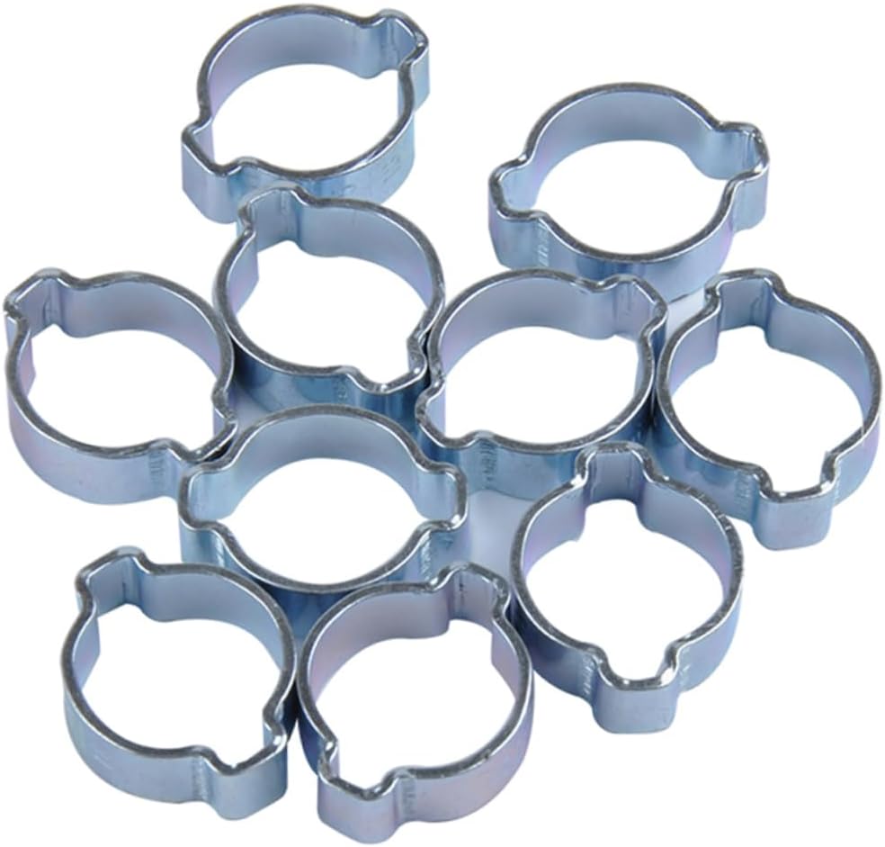 jojofuny Automotive Fuel Line Clamp Set 160pcs Carbon Steel Hose Clamps Black Tube for Car Air Hose