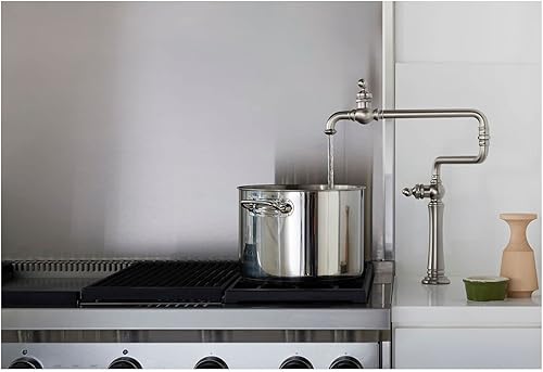 Miniatura 6 de KOHLER 99271-CP - Grifo para fregadero de cocina, 17.39 x 2.58 x 12.82 pulgadas, cromo pulido