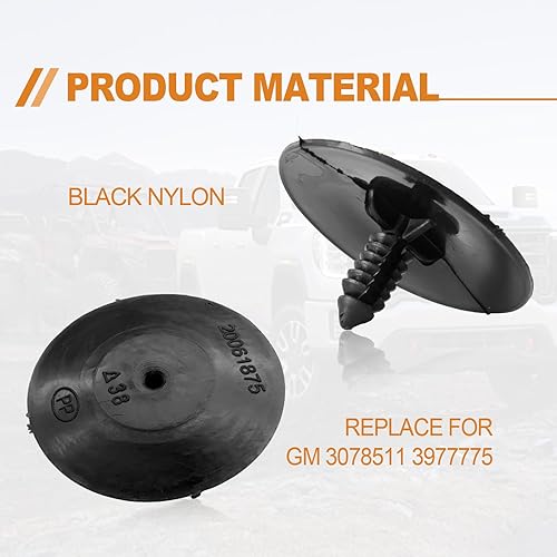 Miniatura 5 de 30 piezas de clip de retención de sello de aislamiento de panel de capó compatible con Buick Cadillac Chevy GMC Hummer Honda Escalade Oldsmobile