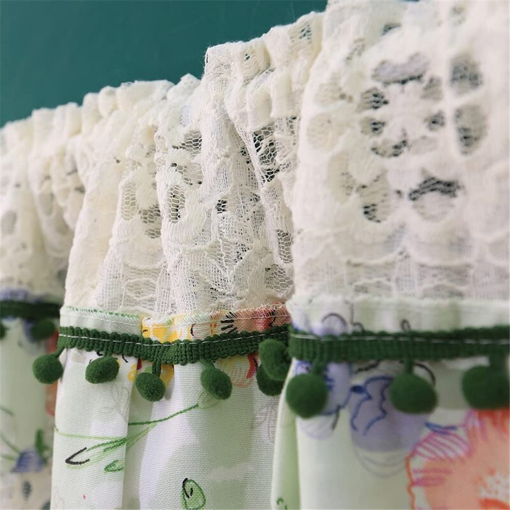 Amazon｜カフェネットカーテンキッチンシアーボイルカーテン手作り刺繡