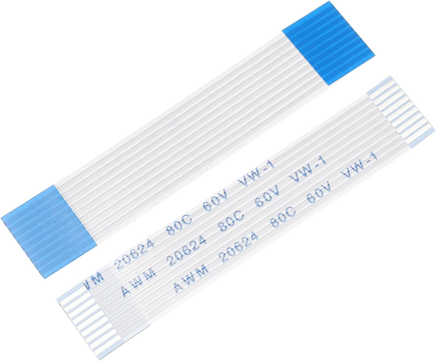 sourcing map 5pcs FFC Flexible Flat Cable, 9 Pins 1 mm Pitch 50mm FPC FFC Flexible Ribbon Cable for LCD TV Car Audio DVD Player Laptop (A Type)
