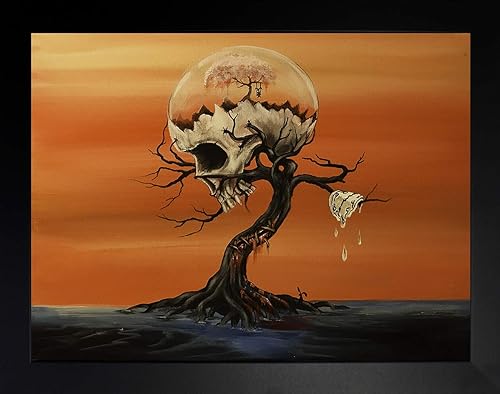 Buyartforless IF EDC388 10x8 1.25 Black Canvas Wall Art, 12.5x10.5, Orange Buyartforless IF EDC388 10x8 1.25 Black Canvas Wall Art, 12.5x10.5, Orange