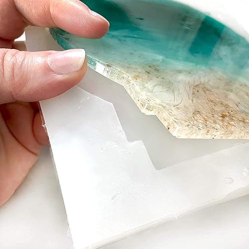 Miniatura 6 de Pixiss Kit de fabricación de moldes de silicona (2 galones) de goma líquida, libre de burbujas, relación de mezcla de silicona transparente