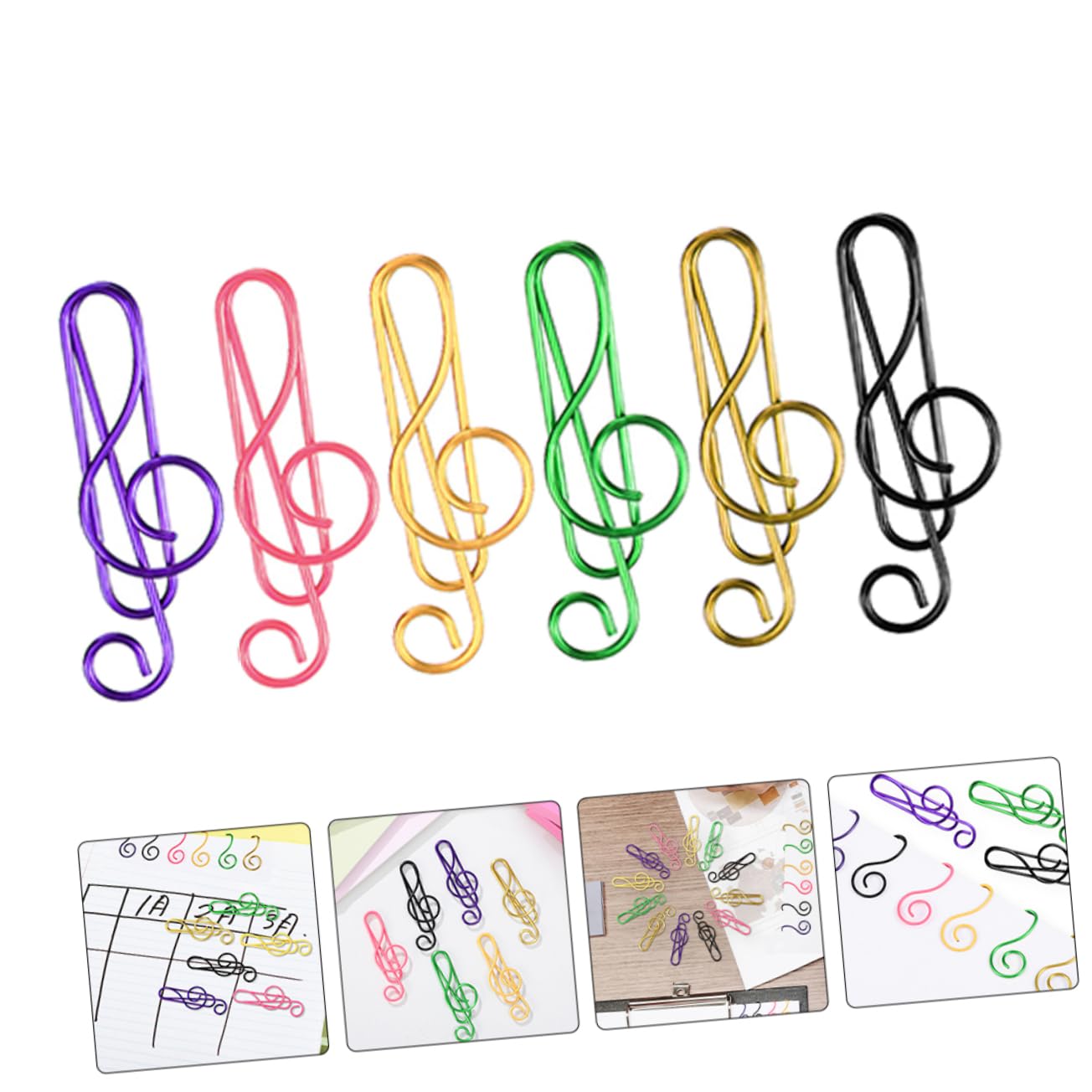 Operitacx 5 Set Nota Graffetta Paperclips Clip Di Carta Scolastica Graffette D'oro Graffette Grandi Fermagli Colorati Per Ufficio Graffette Creative Graffetta Metallo 85 Pezzi*5