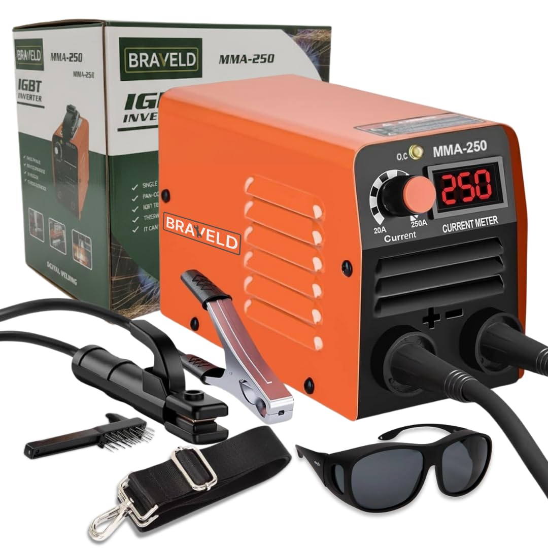 Maquina de Soldar Portátil 1,5 kg | Mini Soldador Inverter 250V | Pantalla LED | MMA + LIFT TIG | Electrodos 1,6–2,5 mm | Soldadura Profesional Compacta
