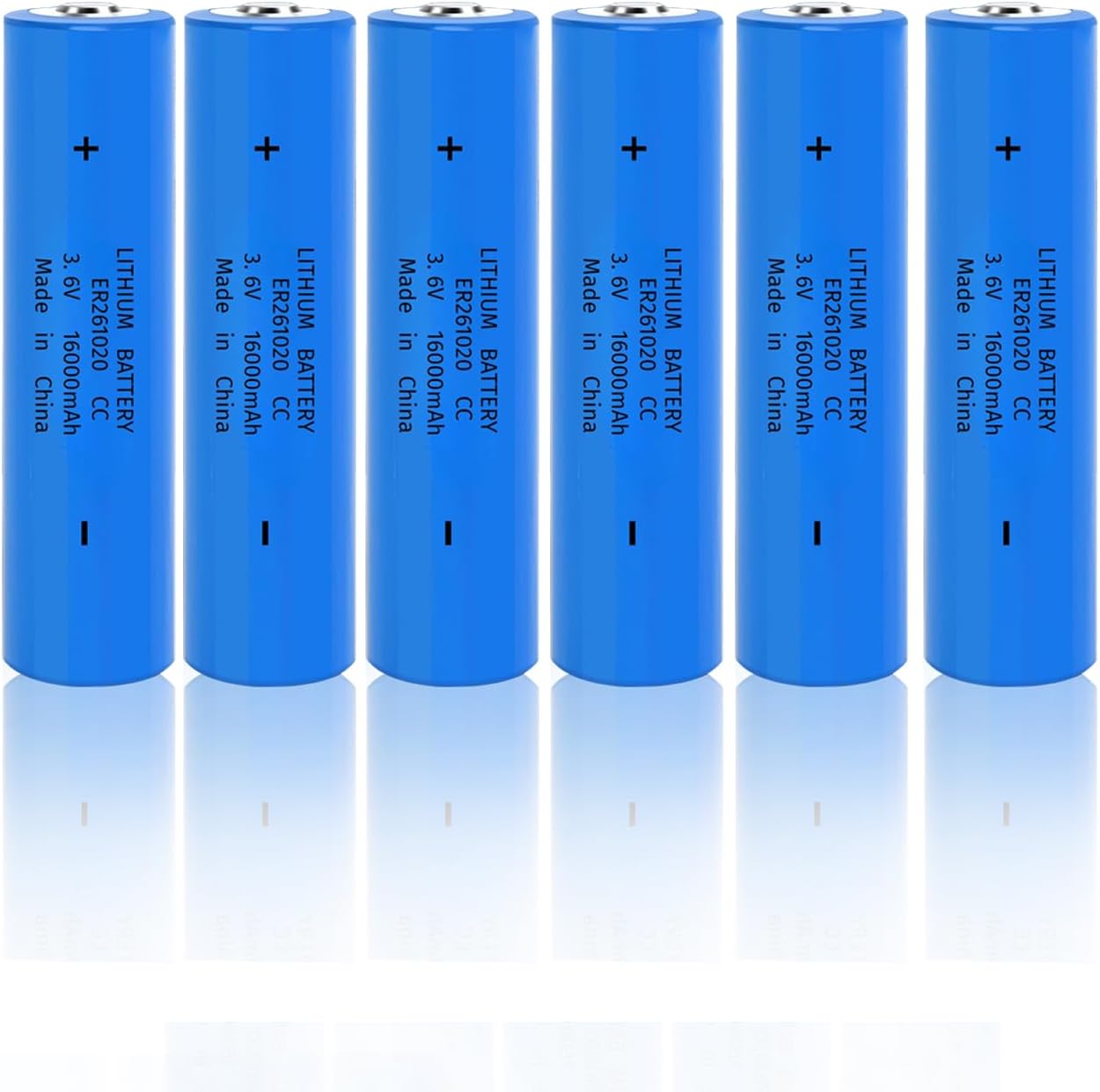 ER261020 CC 3.6V 16000mAH Double C Lithium Thionyl Batteries 6 Pack for Locators Digitrak sonde Memory Storageh Battery