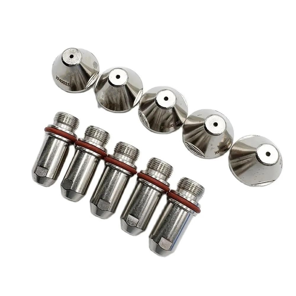 5 electrodos 400100 y 5 boquillas for consumibles de antorcha de corte de plasma FY-XF400H, XF-400, FY-XF400, FY400 y A400.(2.3mm)