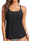 Holipick Womens Tankini Swim Top Only Tankini Bathing Suit Tops No Bottom