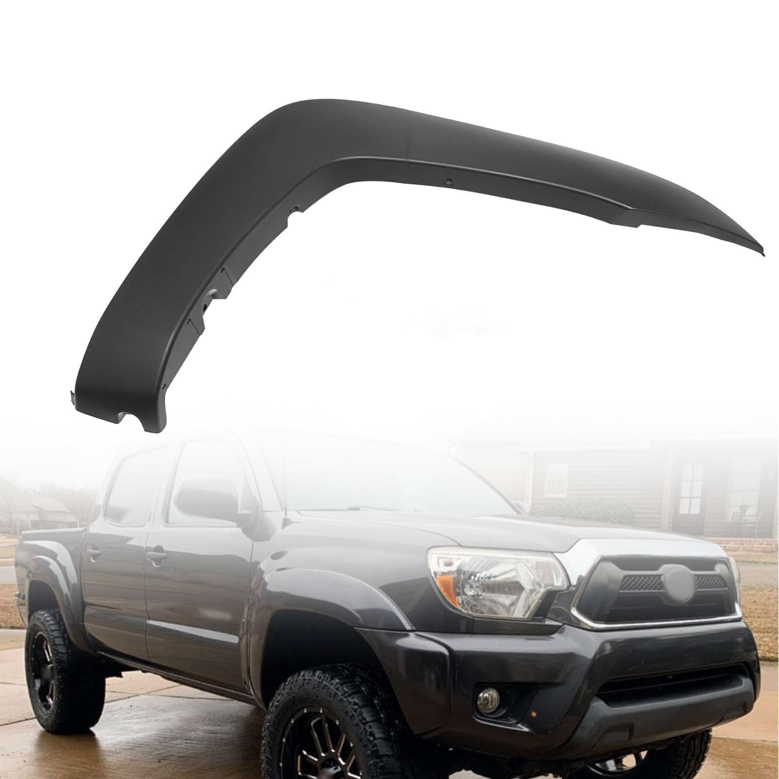 SecosAutoparts Front Fender Flare Passenger Side Compatible with Toyota Tacoma Base Pre Runner T-D Pro 2005-2015 Replace# 75085-04030, 7508504030