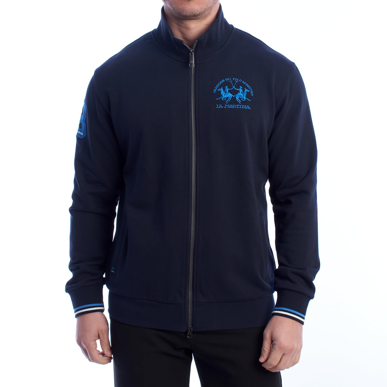 La Martina Sweat-Shirt zippé Coupe régulière pour Hommes YMF300-FP568